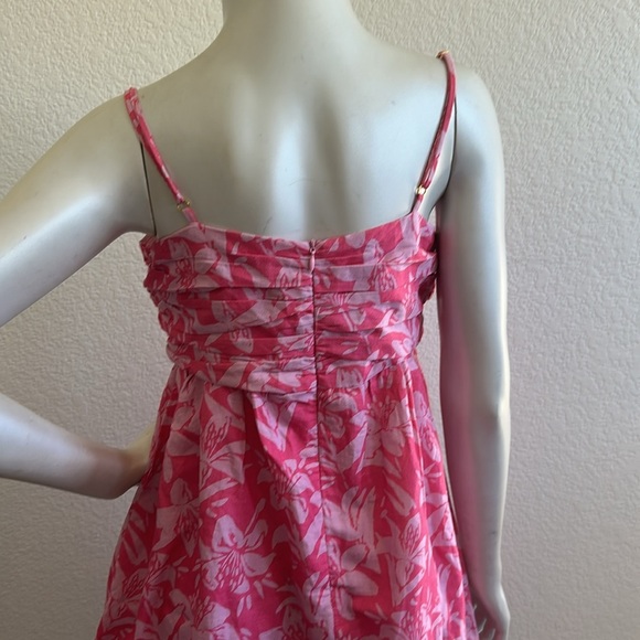 Charlie Holiday Women's Pink Linen Blend Madonna Mini Dress - Picture 8 of 10